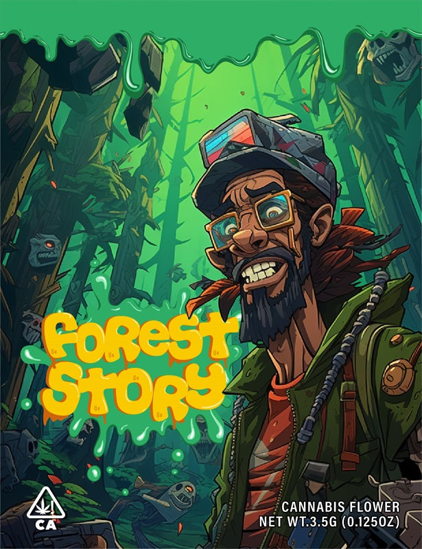 Forest Story 3.5g Cannabis Mylar Bags - Pre Made-Style6