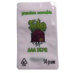 Custom Printed 14g Cannabis Mylar Bag Stand-up Pouch Weed Bag