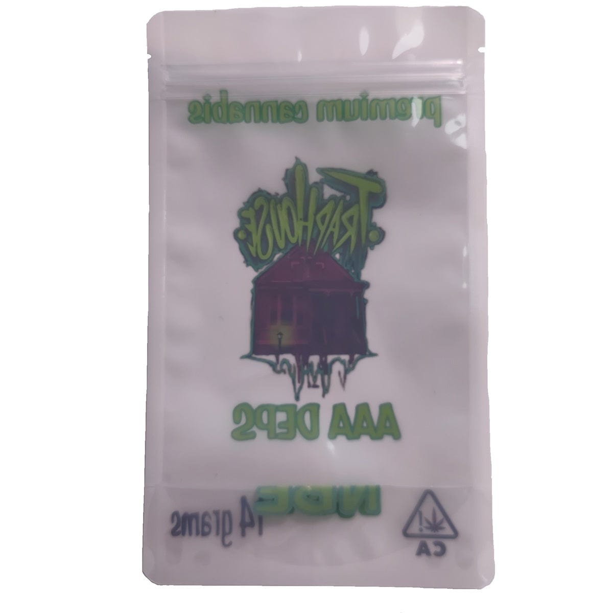 Custom Printed 14g Cannabis Mylar Bag Stand-up Pouch Weed Bag