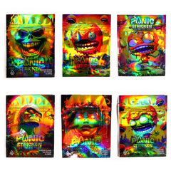 Panic Stricken 3.5g Cannabis Mylar Bags - Pre Made