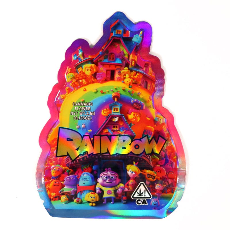 Rainbow(1) 3.5g Cannabis Mylar Bags - Pre Made-Style6