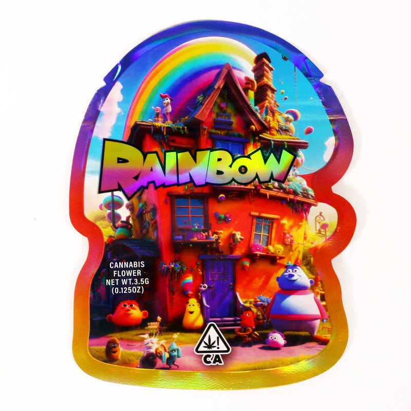 Rainbow(2) 3.5g Cannabis Mylar Bags - Pre Made-Style1