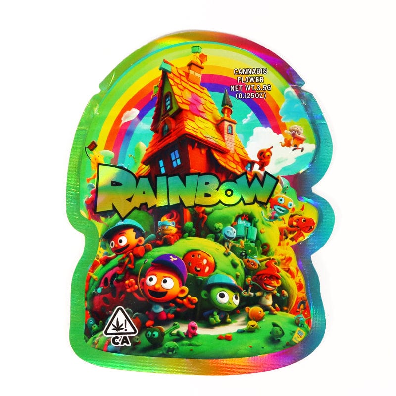 Rainbow(2) 3.5g Cannabis Mylar Bags - Pre Made-Style3