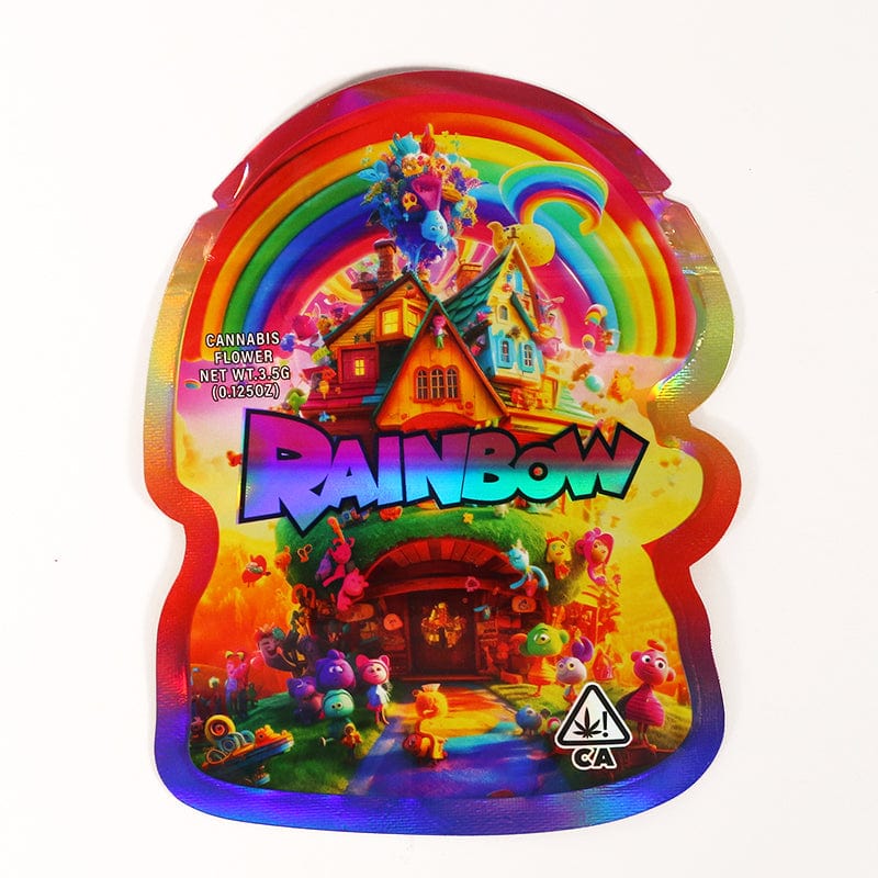 Rainbow(2) 3.5g Cannabis Mylar Bags - Pre Made-Style4