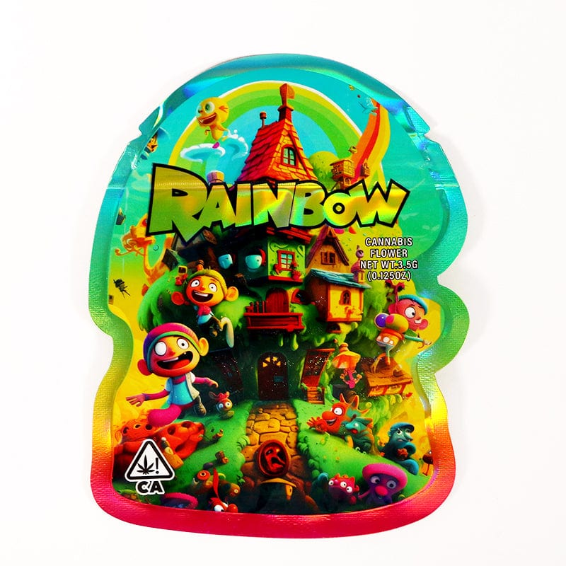 Rainbow(2) 3.5g Cannabis Mylar Bags - Pre Made-Style6