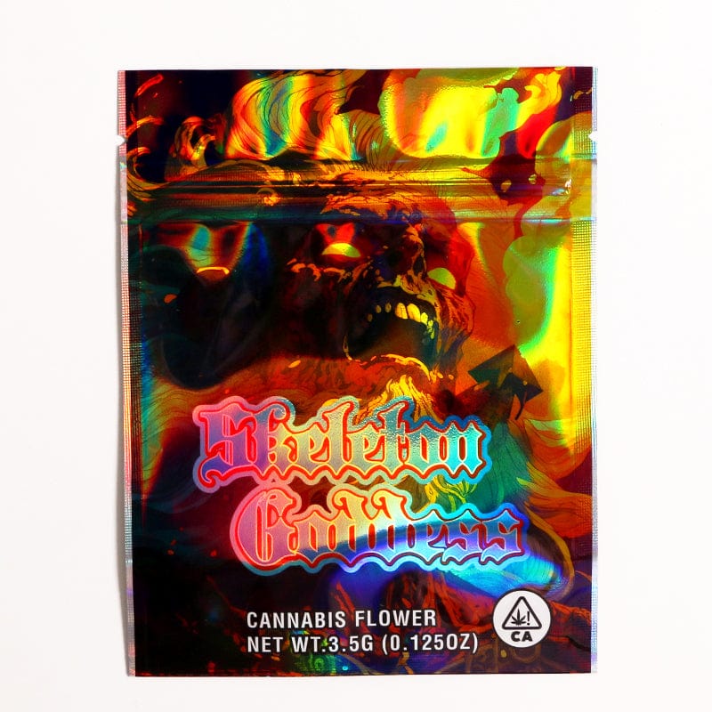 Skeleton Goddess 3.5g Cannabis Mylar Bags - Pre Made-Style2