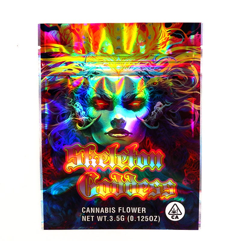 Skeleton Goddess 3.5g Cannabis Mylar Bags - Pre Made-Style5