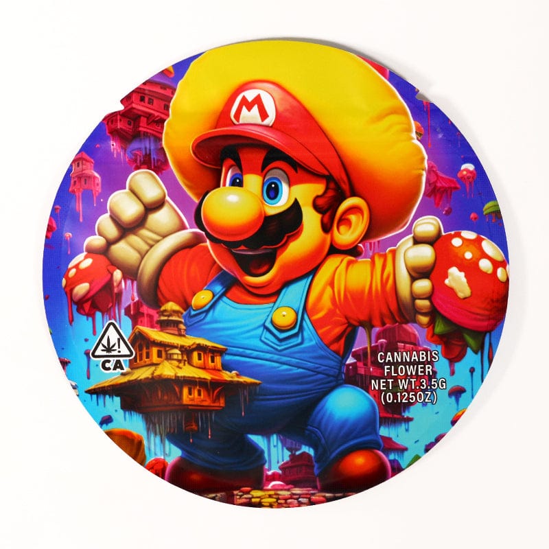 Super Mario 3.5g Cannabis Mylar Bags - Pre Made-Style7