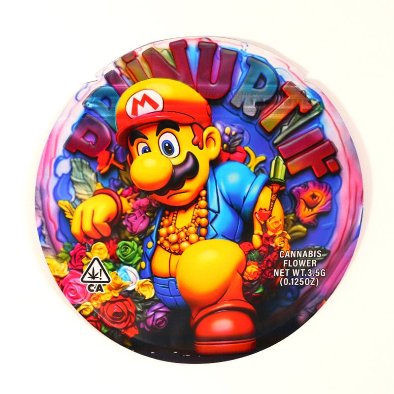 Super Mario 3.5g Cannabis Mylar Bags - Pre Made-Style8